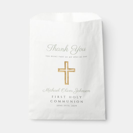 Grüner Junge aus der Religionsgemeinschaft Geschenktütchen (Vorderseite)