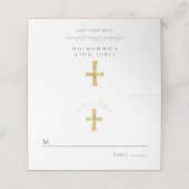 Grüner Junge aus der Religionsgemeinschaft Platzkarte (Außenseite Aufgefaltet)