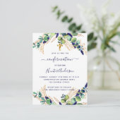 Grüner Junge Einladungspostkarte (Stehend Vorderseite)