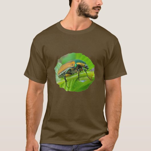 Grüner Juni Käfer T-Shirt (Vorderseite)