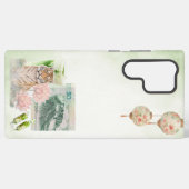 Grüner Junk Journal Samsung Case Galaxy Hülle (Rückseite (Horizontal))