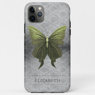 Grüner Juwelen-Schmetterling-Damaskus Case-Mate iPhone Hülle