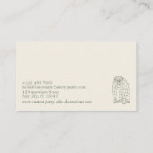 Grüner Käferhund Visitenkarte (Rückseite)