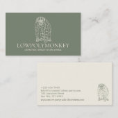 Grüner Käferhund Visitenkarte (Vorne/Hinten)