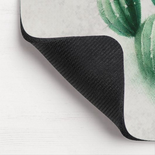 Grüner Kaktus der Wasserfarbe Südwesten Mousepad (Ecke)