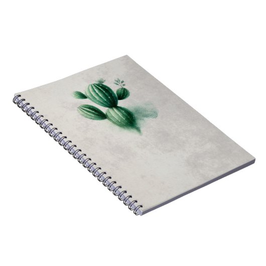 Grüner Kaktus der Wasserfarbe Südwesten Notizblock (Rechte Seite)