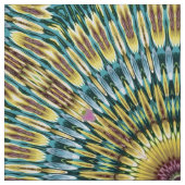 Grüner Kaleidoskop Sommerstoff Stoff (Muster)