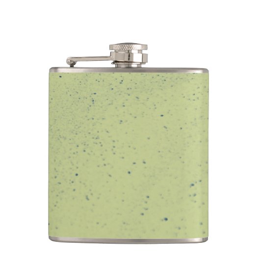 Grüner Kalk Sand Flachmann (Vorderseite)
