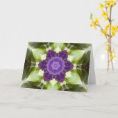 Grüner Kalzit-Engel Karte (Gelbe Blume)