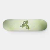 Grüner Kampf-Drache Skateboard (Horizontal)