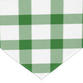 Grüner karierter kurzer Tischläufer (Ecke)