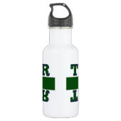 Grüner Karierter Lehrer Trinkflasche (Rückseite)