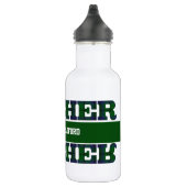 Grüner Karierter Lehrer Trinkflasche (Rechts)