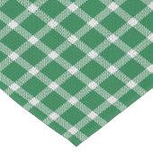 Grüner Karierter Tischläufer (Ecke)