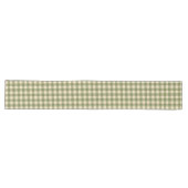 Grüner Karo-Muster-Tischläufer Großer Tischläufer (Horizontal)