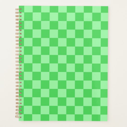 Grüner Karo Planer (Vorderseite)