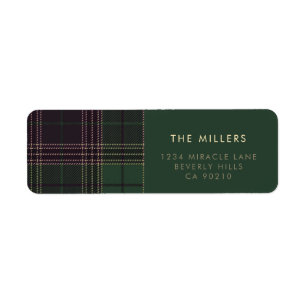 Grüner Karo-Tartan-Buffalo-Moderne-Minimalist