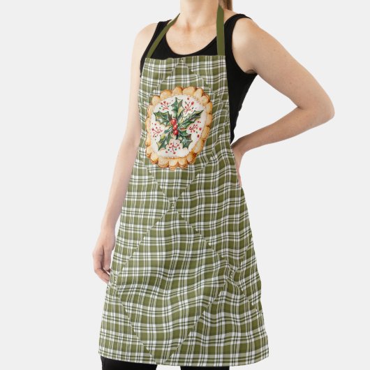 Grüner Karo-Weihnachtsplätzchen Schürze (InSitu)