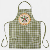 Grüner Karo-Weihnachtsplätzchen Schürze (Vorderseite)