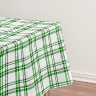 Grüner Karodruck Tischdecke