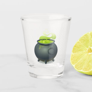 Grüner Kauldron Schnapsglas