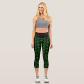 Grüner Keltenbaum Capri Leggings (Vorderseite)