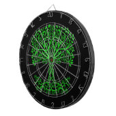 Grüner Keltenbaum Dartscheibe (Vorderseite rechts)