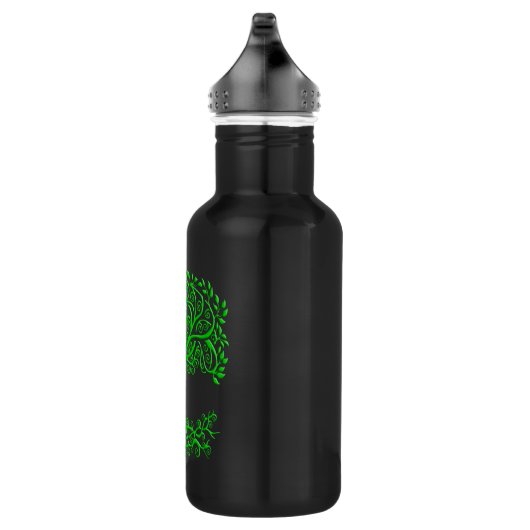 Grüner Keltenbaum Edelstahlflasche (Rechts)