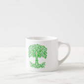 Grüner Keltenbaum Espressotasse (Rechts)
