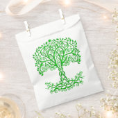 Grüner Keltenbaum Geschenktütchen (Ausgeschnitten)