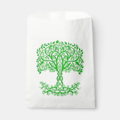 Grüner Keltenbaum Geschenktütchen (Vorderseite)