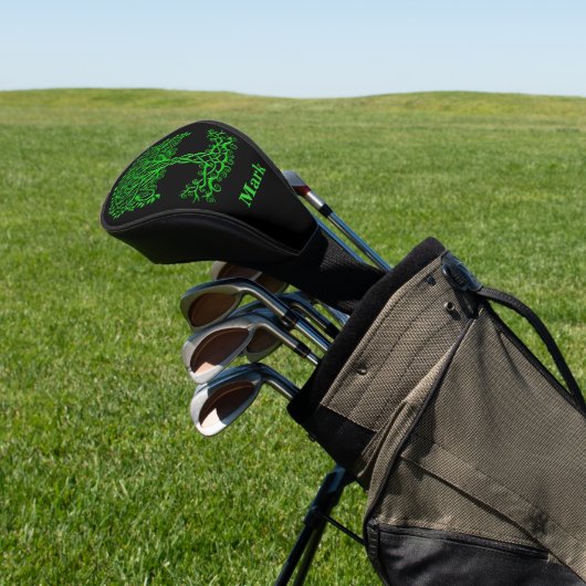 Grüner Keltenbaum Golf Headcover (In SItu)