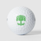 Grüner Keltenbaum Golfball (Vorderseite)