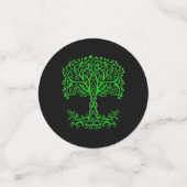 Grüner Keltenbaum Konfetti (Klein Vorderseite)