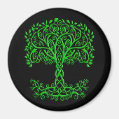 Grüner Keltenbaum Magnet (Vorne)