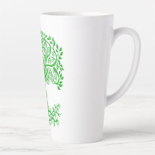 Grüner Keltenbaum Milchtasse (Rechts)