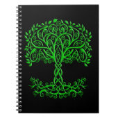 Grüner Keltenbaum Notizblock (Vorderseite)