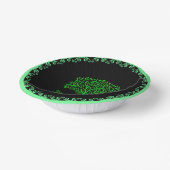 Grüner Keltenbaum Pappteller (Gewinkelt)