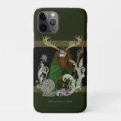 Grüner keltischer Geweihmann Case-Mate iPhone Hülle (Rückseite)