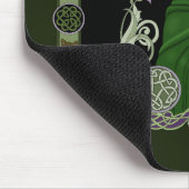 Grüner keltischer Geweihmann Mousepad (Ecke)