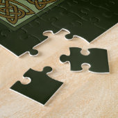 Grüner keltischer Geweihmann  Puzzle (Seite)