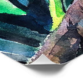 Grüner Kiefer Poster (Ecke)