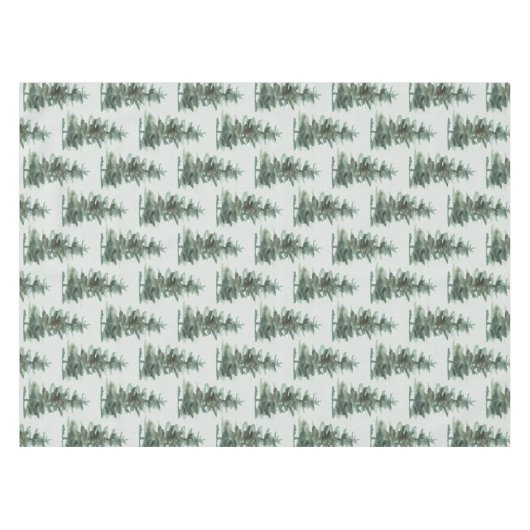 Grüner Kiefernbaum Tischdecke (Vorderseite (Horizontal))