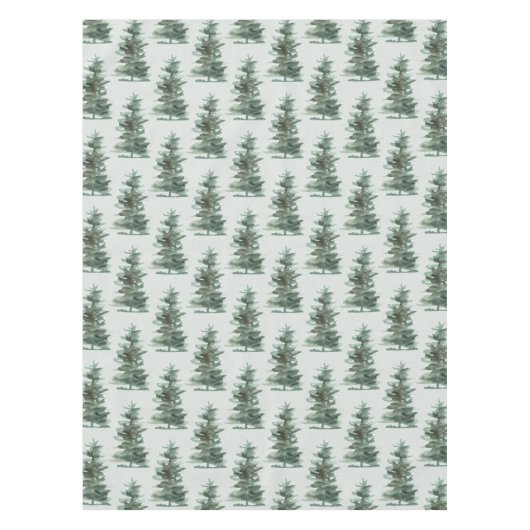 Grüner Kiefernbaum Tischdecke (Vorderseite)
