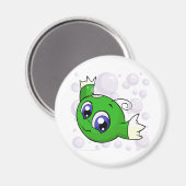 Grüner Kiko durch den Kiko-See schwingt Magnet (Vorderseite/Rückseite)