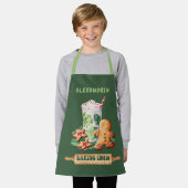 Grüner Kinder-Feiertagsschürze Schürze (Getragen)