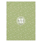 Grüner klassischer Weihnachtsbaum Familienurlaub Tischdecke (Vorderseite)