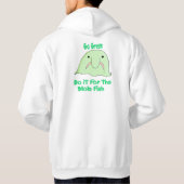 grüner Klecks Hoodie (Rückseite)