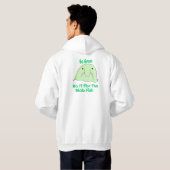 grüner Klecks Hoodie (Schwarz voll)