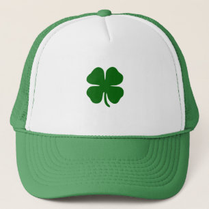 Grüner Klee Glückliches Irland Truckerkappe